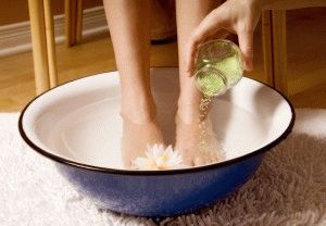 Ванночка для ног с морской солью